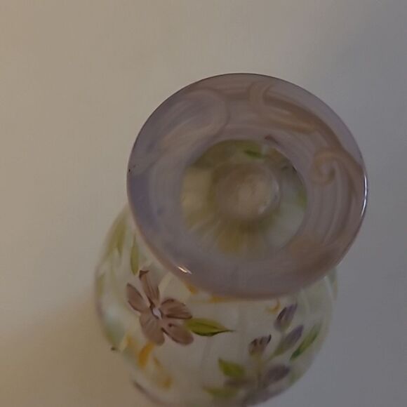 Tracy Porter Floral Painted Glass Vase - Picture 6 of 6